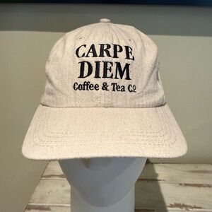 Carpe Diem Coffee & Tea Co Beige Cap